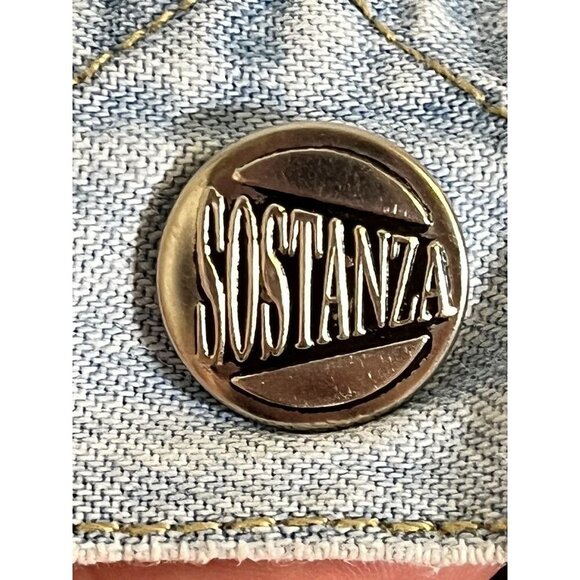 Retro Denim Skort 10 Blue Light Wash Sostanza Y2K Boho Western Chic Classic 80s - Picture 2 of 12